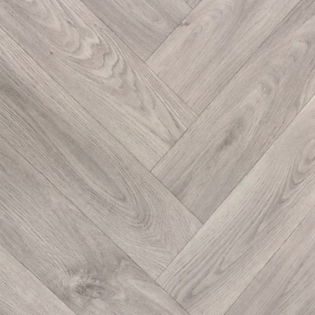 Sol Vinyle/PVC - 4m - parquet chevron chêne gris GIULIANO 582 - Superior Comfitex par IVC