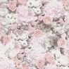 Papier peint vinyle sur intissé floral rose et blanc FLORAL - Trendwall 2 par As Creation - 38008-2