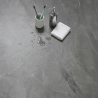Sol Vinyle/PVC - Dalle clipsable - Carrelage marbré anthracite GRAPHITE - Origine par Mildecor