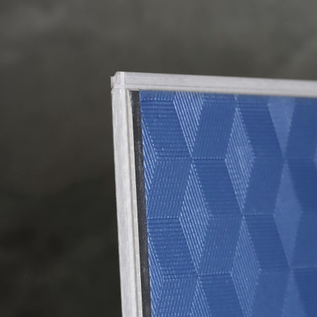 Sol Vinyle/PVC - Dalle clipsable - Carrelage marbré anthracite GRAPHITE - Origine par Mildecor