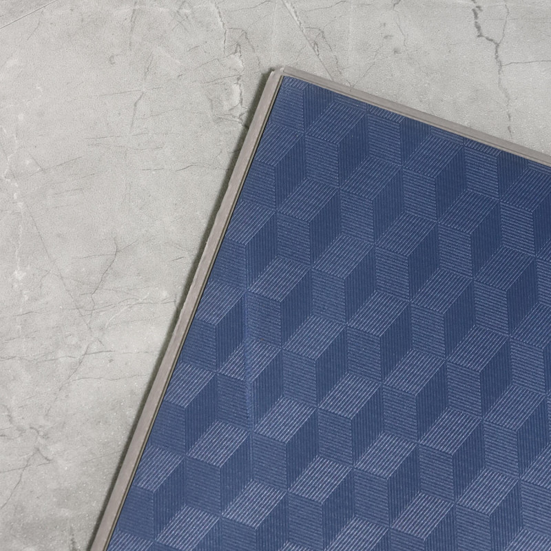 Sol Vinyle/PVC - Dalle clipsable - Carrelage marbré gris BETON - Origine par Mildecor
