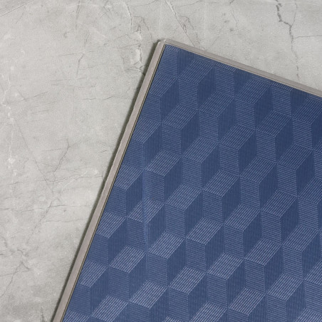 Sol Vinyle/PVC - Dalle clipsable - Carrelage marbré gris BETON - Origine par Mildecor