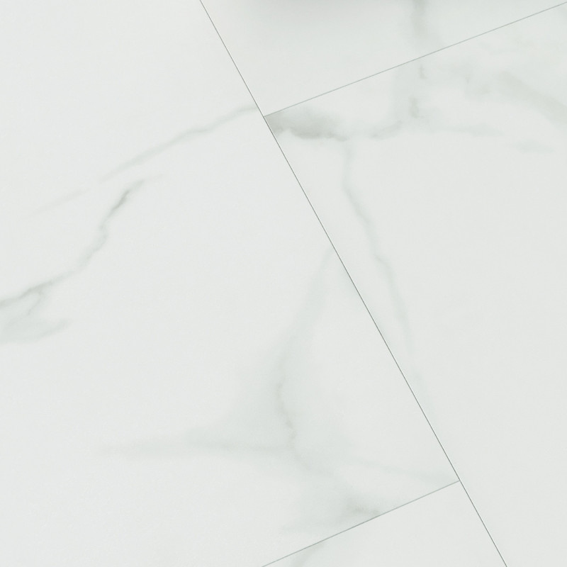 Sol Vinyle/PVC - Dalle clipsable - Carrelage marbré blanc PURE MARBLE SNOW - Invictus Primuspar Associated Weavers