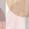 Papier peint vinyle sur intissé géométrique jaune, ocre et rose ZEBRA - Séjours et Chambres par Lutèce - 11220103