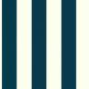 Papier peint vinyle sur intissé géométrique bleu marine et blanc RAYURE XL - Cuisines et Bains par Lutèce - 51231611