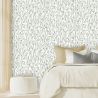 Papier peint vinyle sur intissé feuillage ocre pailleté et gris FLORAISON - Séjours et Chambres par Lutèce - 11180802
