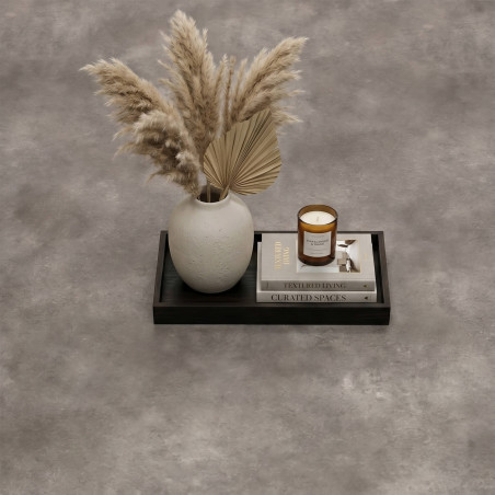 Sol Vinyle/PVC - 4m - uni béton taupe foncé - MIDAS 976M - Optima Tex-style par Beauflor
