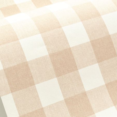 Papier peint intissé géométrique beige et blanc VICTORIA - Let's Go Girls par Caselio - 104420472