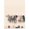 Papier peint intissé géométrique beige et blanc VICTORIA - Let's Go Girls par Caselio - 104420472