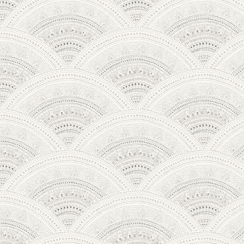 Papier peint intissé géométrie griset taupe CALLAIA LINEN - Bahia par Masureel - HIA201
