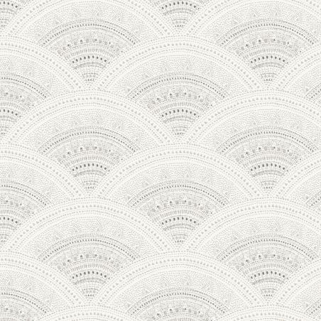 Papier peint intissé géométrie griset taupe CALLAIA LINEN - Bahia par Masureel - HIA201