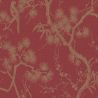 Papier peint expansé sur intissé floral doré et rouge bordeau TOKYO TREE - Metropolitan Stories 2 par As Creation - 37867-1