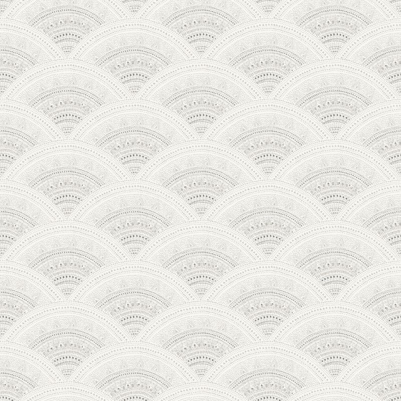 Papier peint intissé géométrie griset taupe CALLAIA LINEN - Bahia par Masureel - HIA201