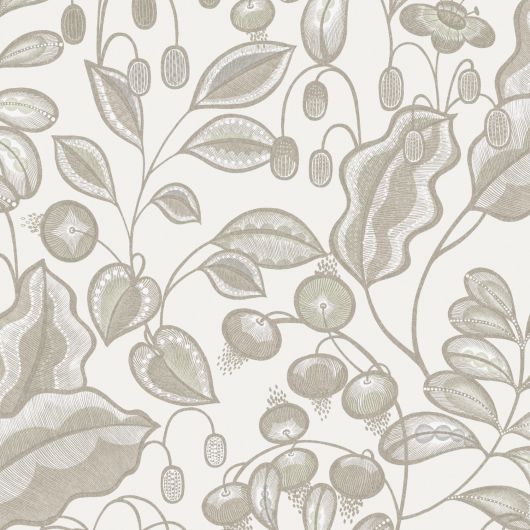 Papier peint intissé floral beige clair et beige foncé BAHIA MOONBEAM - Bahia par Masureel - HIA002