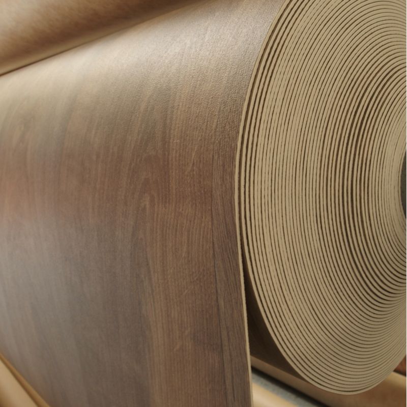Sol Vinyle/PVC - 4m - parquet chêne foncé CALAIS 596 Essential par IVC