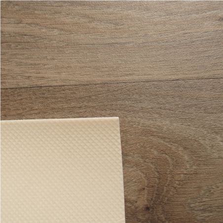 Sol Vinyle/PVC - 4m - parquet chêne foncé CALAIS 596 Essential par IVC