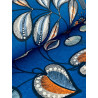 Papier peint intissé floral bleu majorelle et terracotta BAHIA STRELITZIA - bahia par Masureel - HIA004