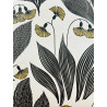 Papier peint intissé floral noir et or jaune DANDELION HONEY - Tula par Masureel - TUL206