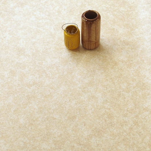 Vinyle/PVC - 3m - uni marbré beige  - CHATEL 531 - Rapido par IVC