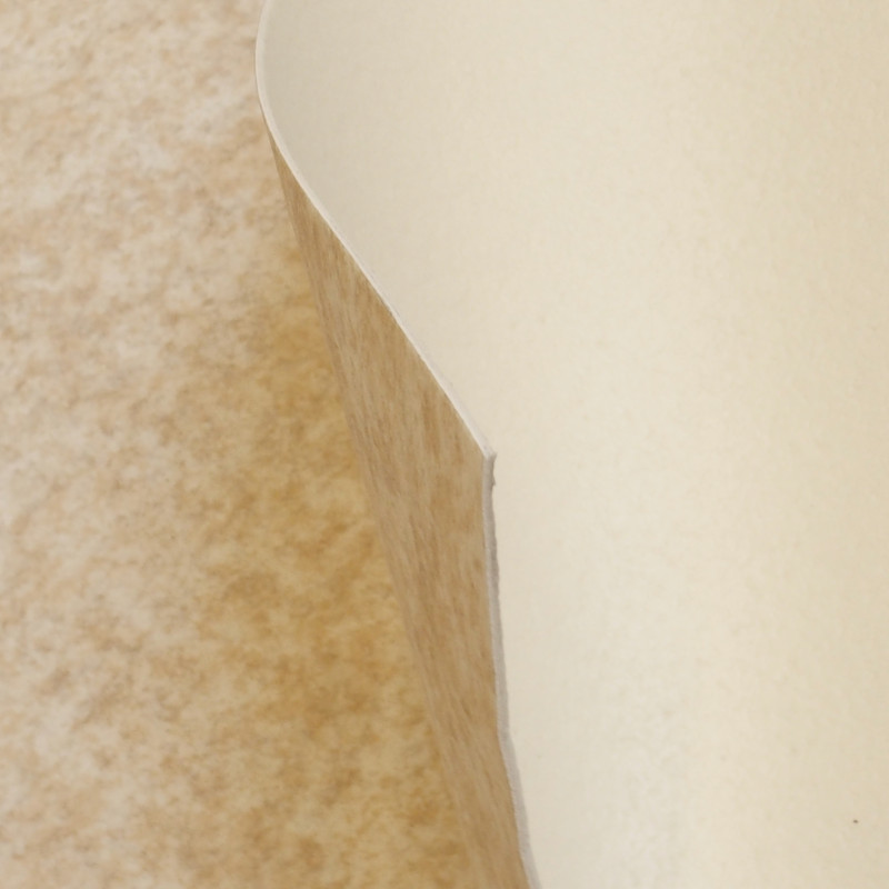 Vinyle/PVC - 3m - uni marbré beige  - CHATEL 531 - Rapido par IVC