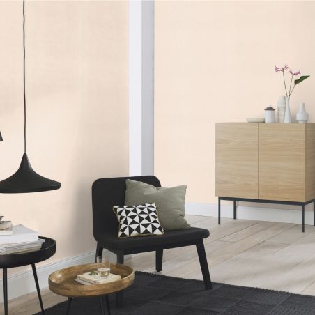 Papier peint vinyle sur intissé uni beige roséTROPICAL HOUSE - Country Charme par Rasch - 690781