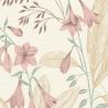 Papier peint vinyle sur intissé floral rose et vert PINK BELL - Beltesto par Rasch - 794434