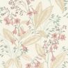 Papier peint vinyle sur intissé floral rose et vert PINK BELL - Beltesto par Rasch - 794434
