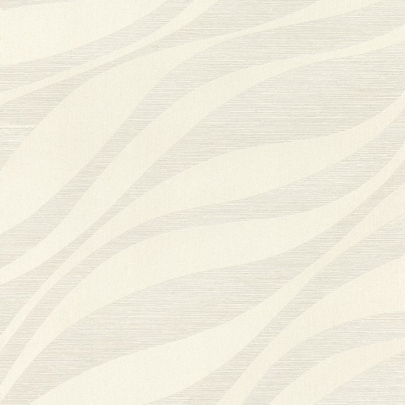 Papier peint vinyle sur intissé graphique blanc nacréWAVES - Sky Lounge par Rasch - 608014