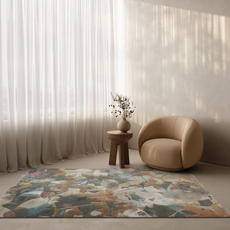 Tapis de salon - 160x230cm - Contemporain bleu, vert et marron Argentum par Ragolle