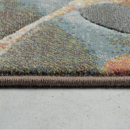 Tapis de salon - 160x230cm - Contemporain bleu, vert et marron Argentum par Ragolle