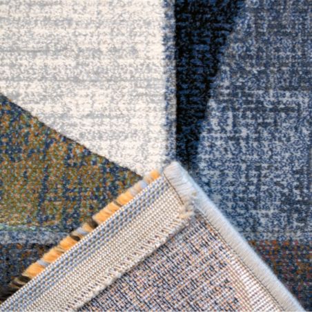 Tapis de salon - 160x230cm - Contemporain bleu, vert et marron Argentum par Ragolle