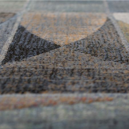 Tapis de salon - 160x230cm - Contemporain bleu, vert et marron Argentum par Ragolle