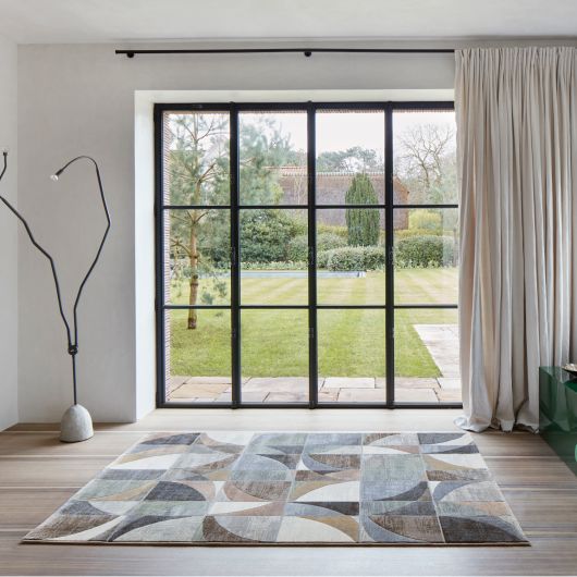 Tapis de salon - 160x230cm - Contemporain bleu, vert et marron Argentum par Ragolle