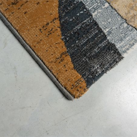 Tapis de salon - 160x230cm - Contemporain camel, bleu et gris Canyon par Ragolle
