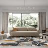 Tapis de salon - 160x230cm - Contemporain camel, bleu et gris Canyon par Ragolle