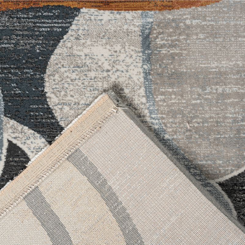 Tapis de salon - 160x230cm - Contemporain camel, bleu et gris Canyon par Ragolle