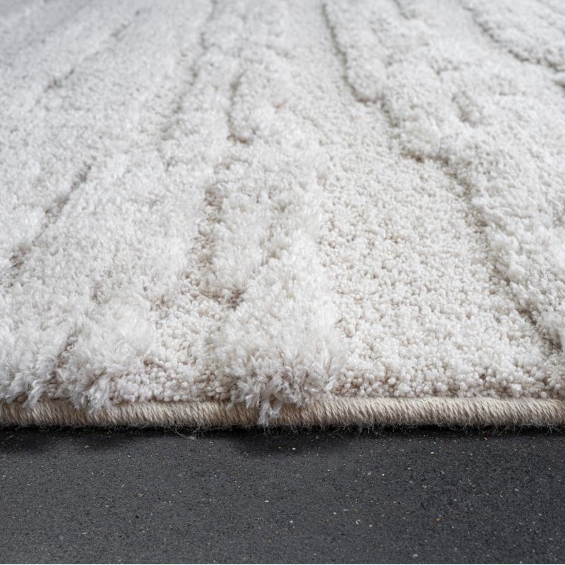 Tapis de salon - 160x230cm - Uni / Faux-uni blanc Limba par Ragolle