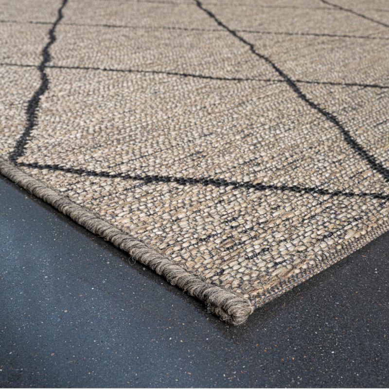 Tapis de salon - 160x230cm - Contemporain marron et gris anthracite Newport par Ragolle
