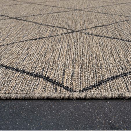Tapis de salon - 160x230cm - Contemporain marron et gris anthracite Newport par Ragolle