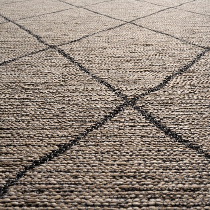 Tapis de salon - 160x230cm - Contemporain marron et gris anthracite Newport par Ragolle