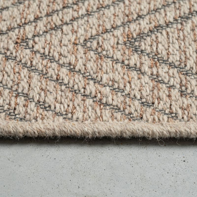 Tapis de salon - 160x230cm - Contemporain marron et grisPalermo par Ragolle