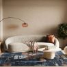 Tapis de salon - 133x195cm - Contemporain bleu, terracotta et beige Platinium par Ragolle