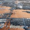 Tapis de salon - 133x195cm - Contemporain bleu, terracotta et beige Platinium par Ragolle