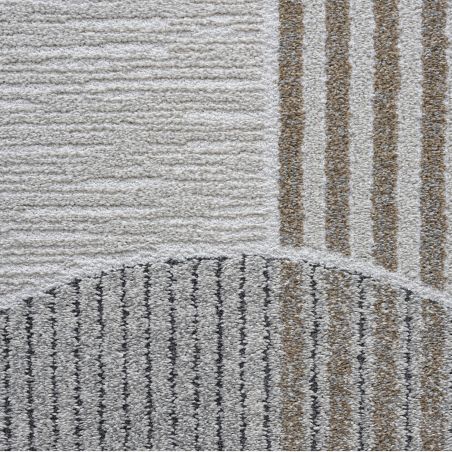 Tapis de salon - 133x195cm - Contemporain marron,gris et beige Valentino par Ragolle