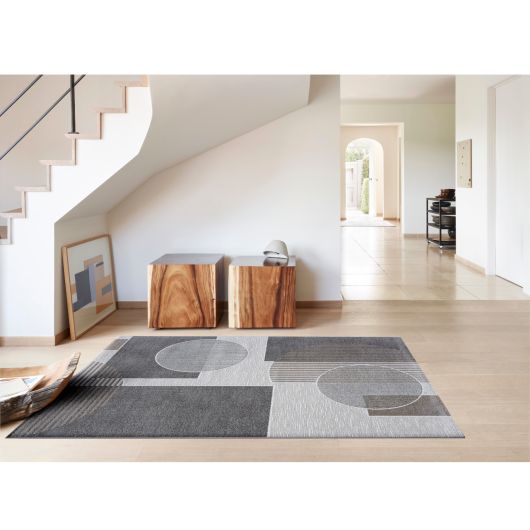 Tapis de salon - 133x195cm - Contemporain marron,gris et beige Valentino par Ragolle