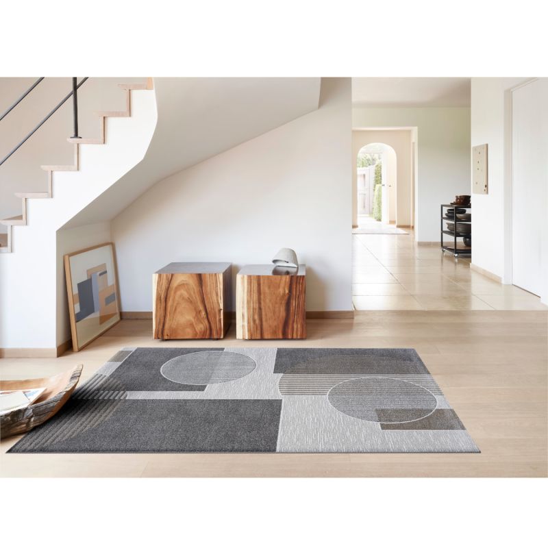 Tapis de salon - 133x195cm - Contemporain marron,gris et beige Valentino par Ragolle