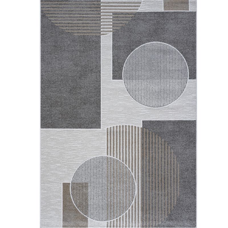 Tapis de salon - 133x195cm - Contemporain marron,gris et beige Valentino par Ragolle