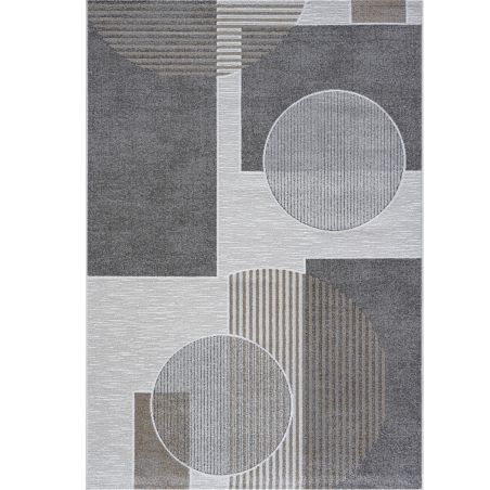 Tapis de salon - 133x195cm - Contemporain marron,gris et beige Valentino par Ragolle